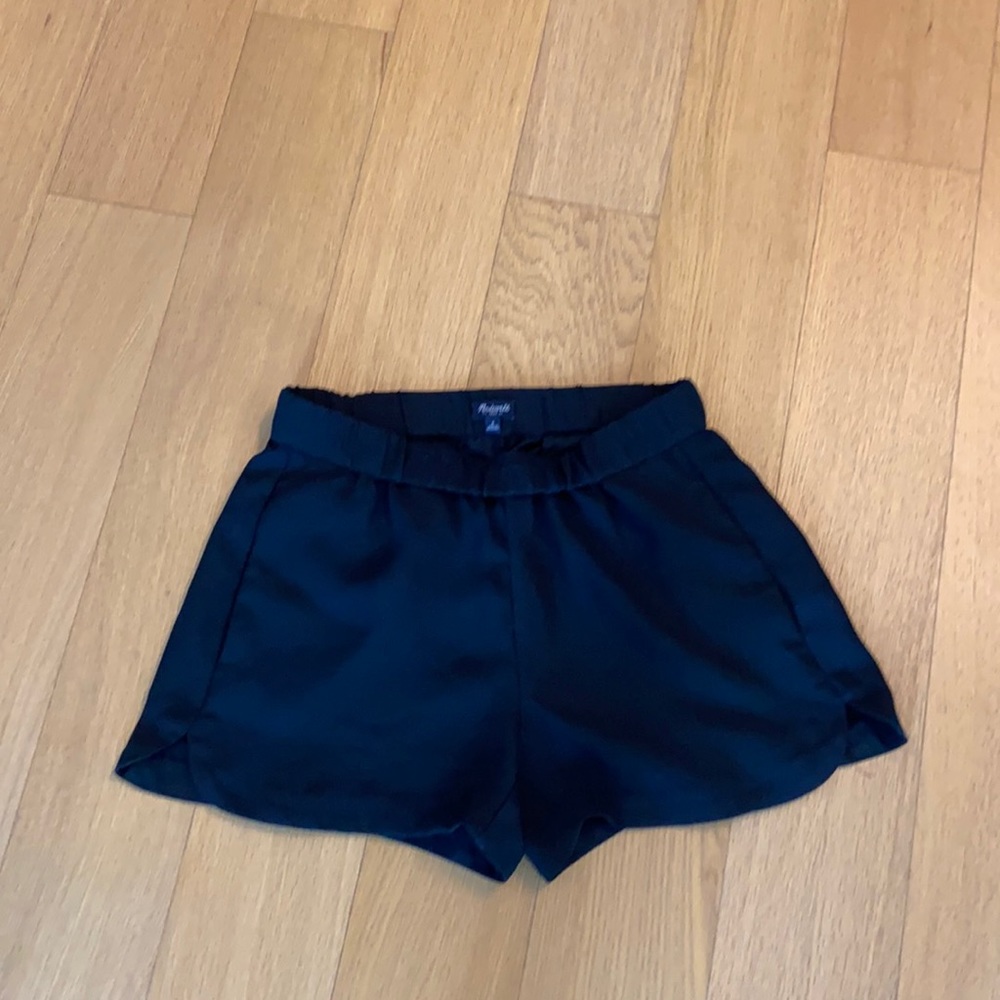Madewell Black Pull on Shorts